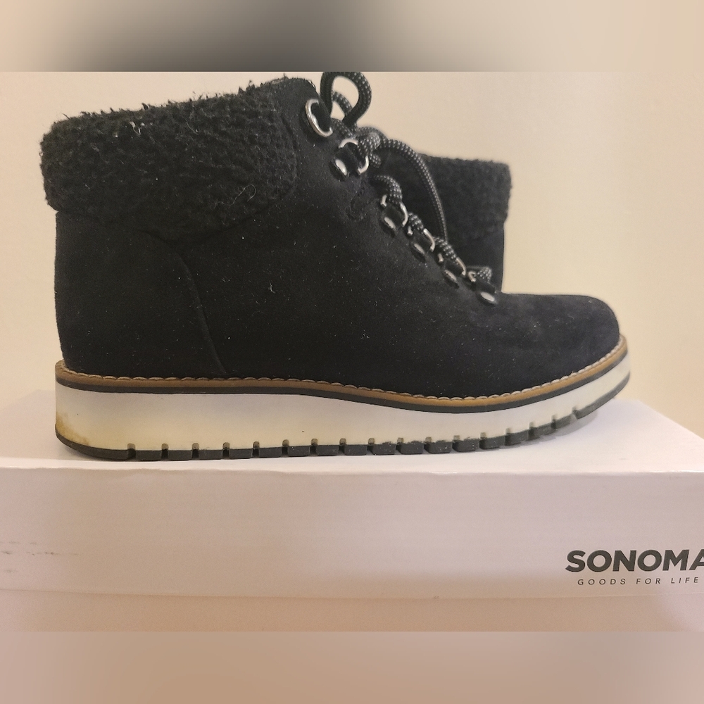Women's Black Faux Fur Boots